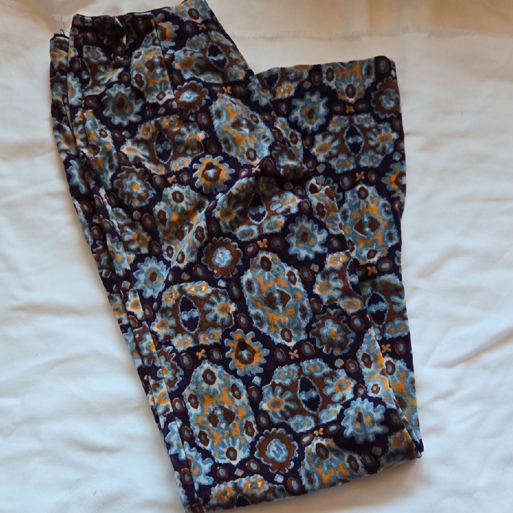 True Vintage 70s Handmade Velvet Psychadelic  Pants